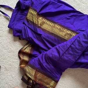 Kalyani silk cotton Readymade Nine Yards Sari